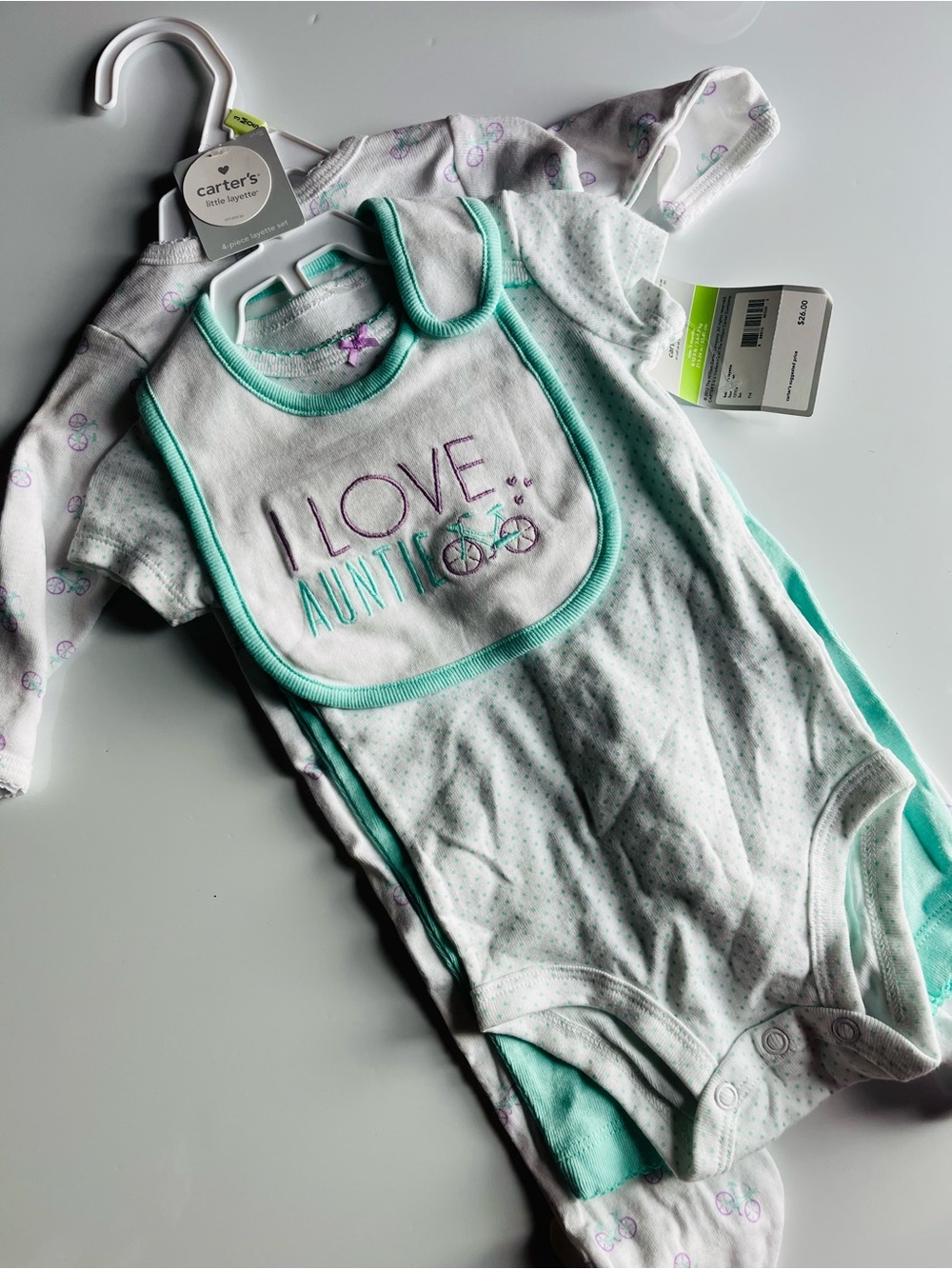 Carter's NWT 4 Piece I Love Auntie Set